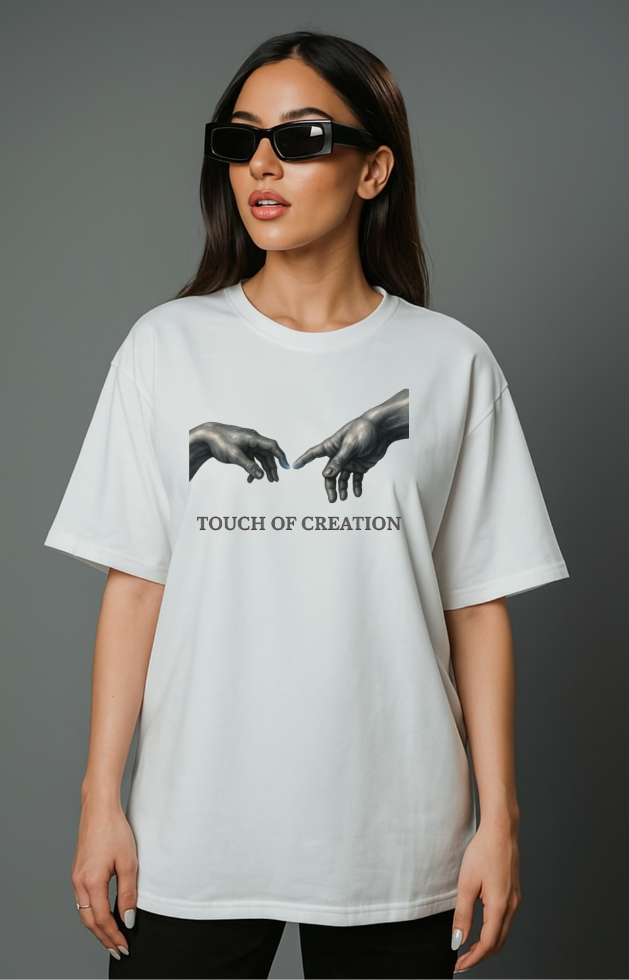 SHINRI White Oversized T-Shirt