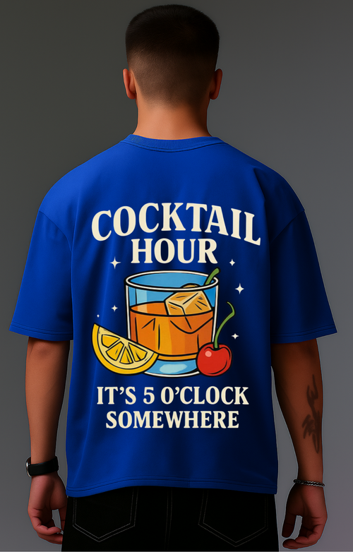 AzulFlow Royal Blue Oversized T-shirt