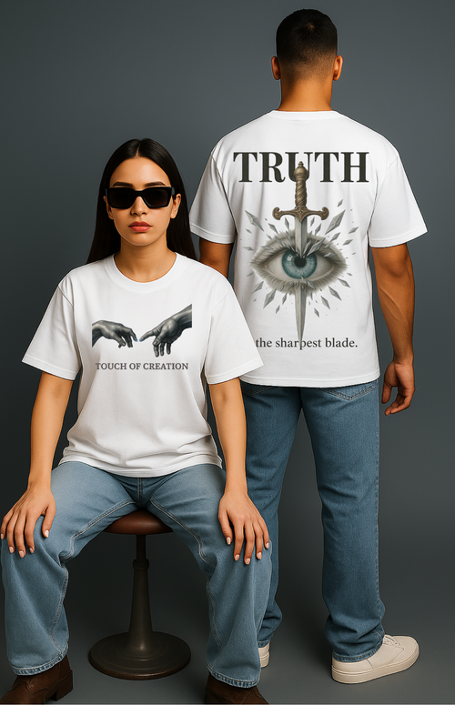 SHINRI White Oversized T-Shirt